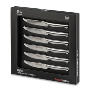 
                  
                    Load image into Gallery viewer, SANFORD Series 6-Piece Steak Knife Set with Sheaths, Forged German Steel, 1027181
                  
                