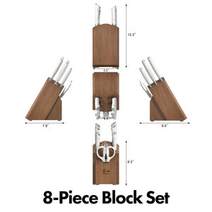 
                  
                    Load image into Gallery viewer, HELENA Series Knife Block Set, Forged German Steel, Acacia Block
                  
                