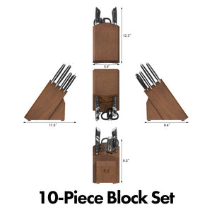 
                  
                    Load image into Gallery viewer, HELENA Series Knife Block Set, Forged German Steel, Acacia Block
                  
                