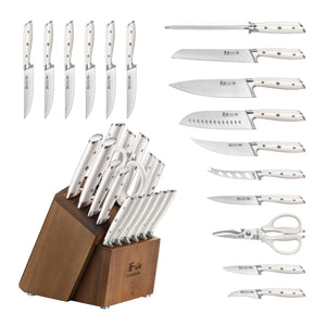 
                  
                    Load image into Gallery viewer, ALPS Series 17-Piece Knife Block Set, Forged German Steel, Acacia Block
                  
                