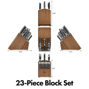 
                  
                    Load image into Gallery viewer, HELENA Series Knife Block Set, Forged German Steel, Acacia Block
                  
                