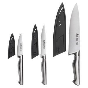 
                  
                    Load image into Gallery viewer, SANFORD Series 3-Piece Knife Starter Set with Sheaths, Forged German Steel, 1027174
                  
                