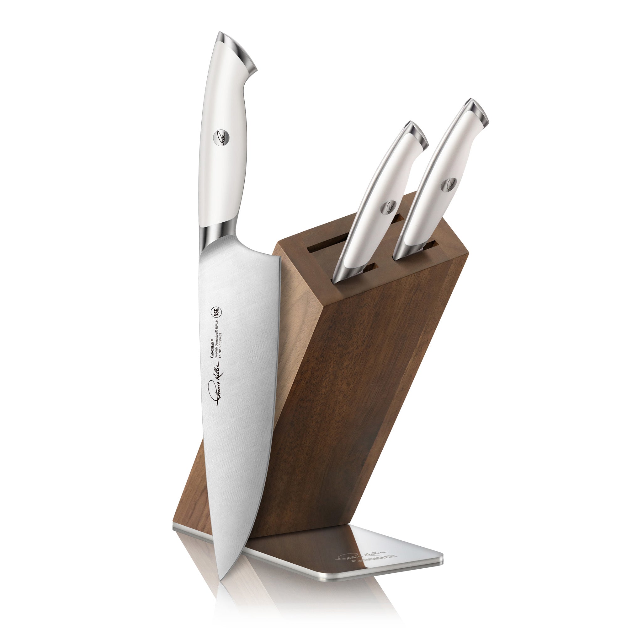 TKSC 4-Piece Knife Block Set, Forged Swedish Powder Steel, Thomas Keller Signature Collection