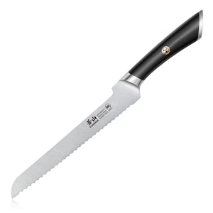 
                  
                    Load image into Gallery viewer, ELBERT Series 8-Inch Offset Bread Knife, Forged German Steel
                  
                