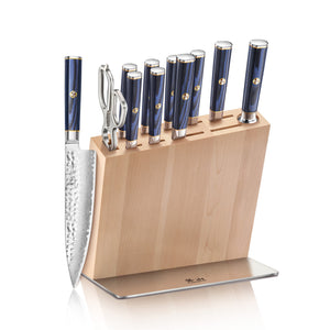 
                  
                    Load image into Gallery viewer, KITA Series 12-Piece Knife HUA Knife Block Set, High Carbon X-7 Damascus Steel
                  
                