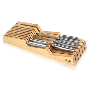 
                  
                    Load image into Gallery viewer, SANFORD Series 7-Piece Knife In Drawer Set, Forged German Steel, Bamboo Tray, 1027167
                  
                