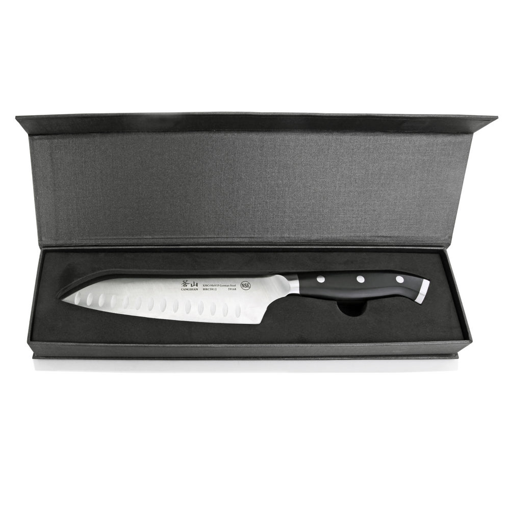 
                  
                    Load image into Gallery viewer, D Series 7-Inch Santoku Knife, Forged German Steel, 59168
                  
                