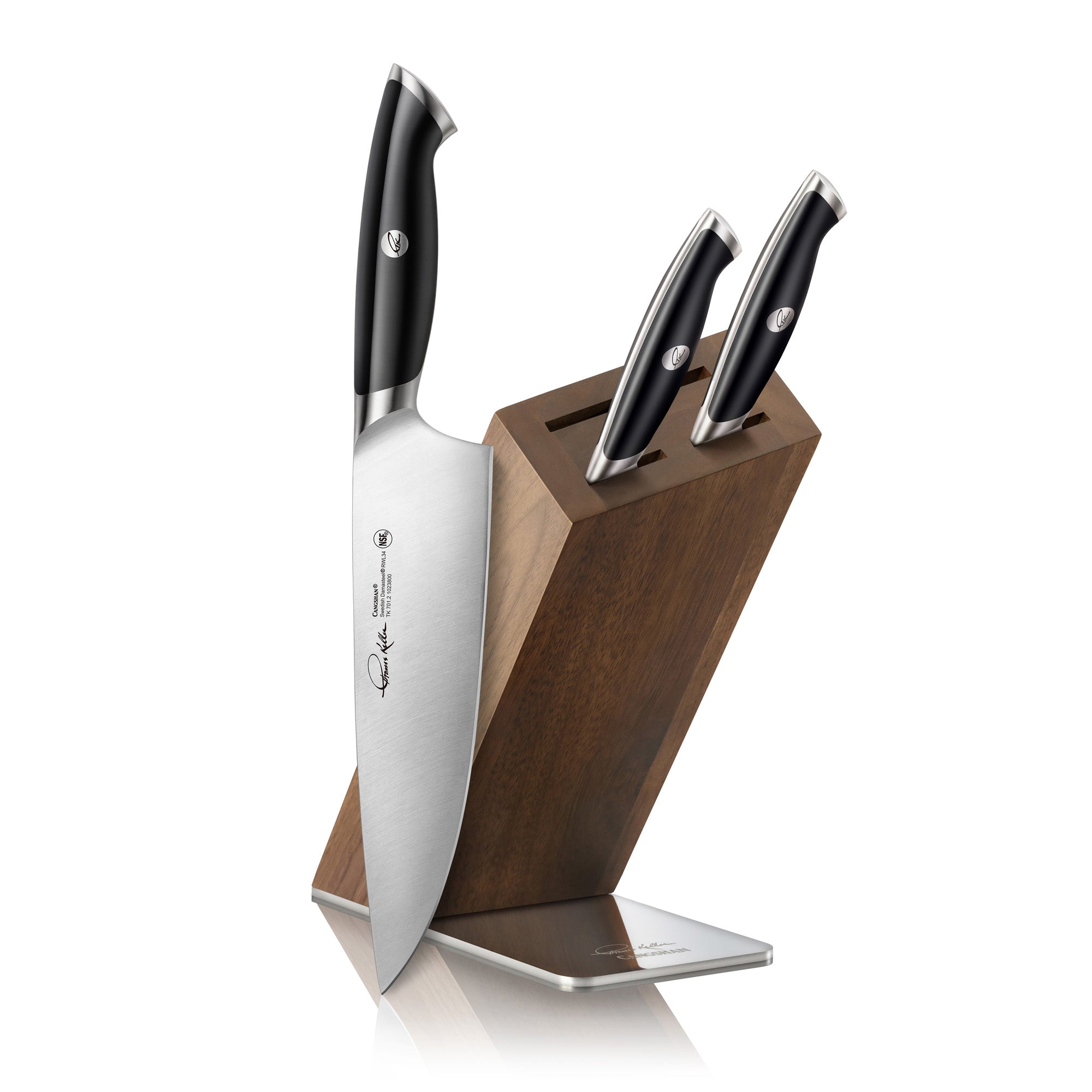 TKSC 4-Piece Knife Block Set, Forged Swedish Powder Steel, Thomas Keller Signature Collection