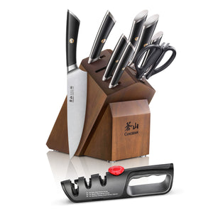 
                  
                    Load image into Gallery viewer, ELBERT Series 10-Piece Knife Block Set, Forged German Steel
                  
                