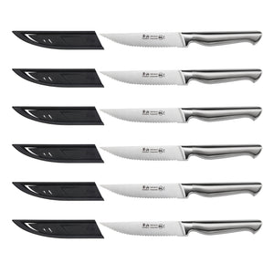 
                  
                    Load image into Gallery viewer, SANFORD Series 6-Piece Steak Knife Set with Sheaths, Forged German Steel, 1027181
                  
                