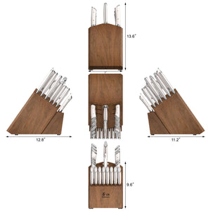 
                  
                    Load image into Gallery viewer, HELENA Series 23-Piece Knife Block Set, Forged German Steel, Acacia Block
                  
                