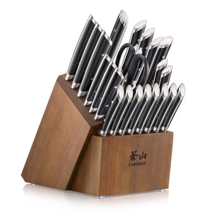 
                  
                    Load image into Gallery viewer, HELENA Series Knife Block Set, Forged German Steel, Acacia Block
                  
                