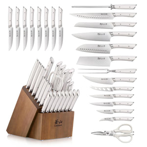 
                  
                    Load image into Gallery viewer, HELENA Series Knife Block Set, Forged German Steel, Acacia Block
                  
                