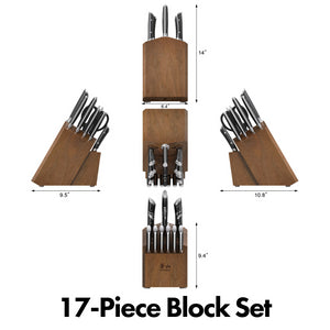 
                  
                    Load image into Gallery viewer, HELENA Series Knife Block Set, Forged German Steel, Acacia Block
                  
                