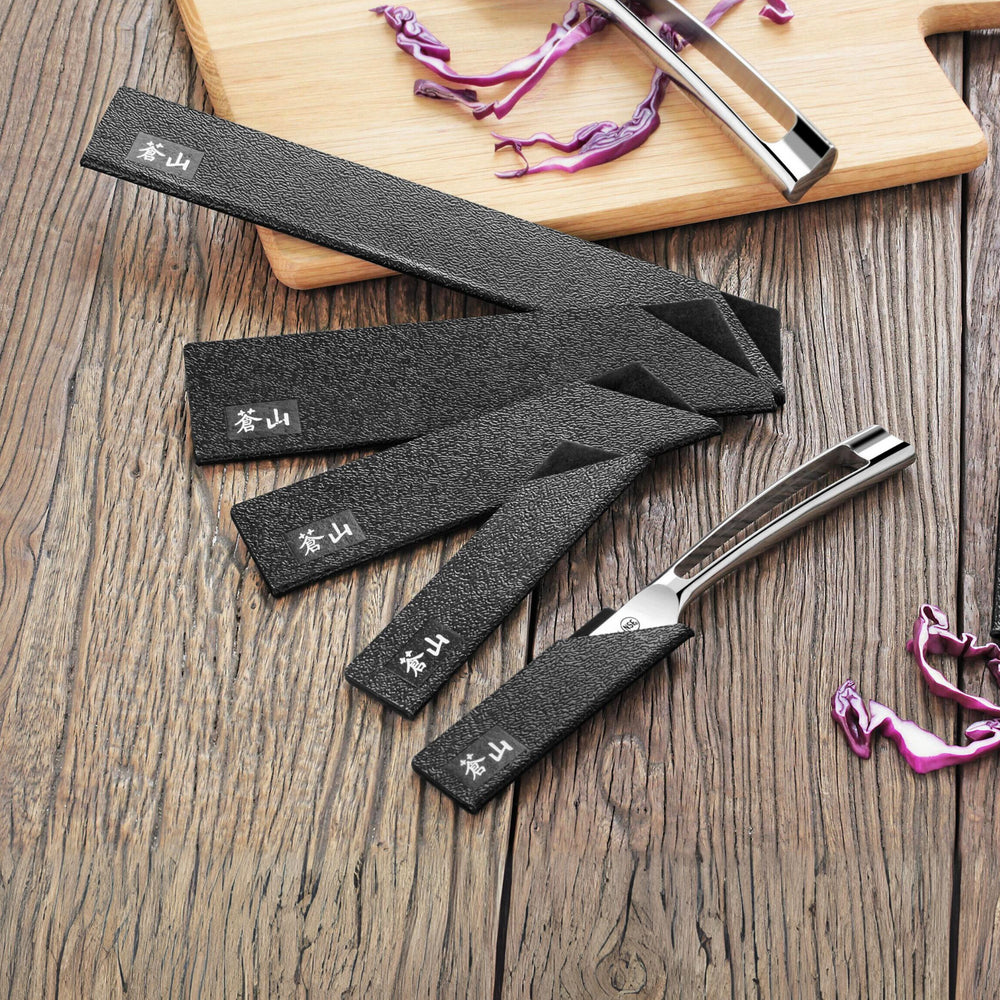 
                  
                    Load image into Gallery viewer, 6-Piece Knife Edge Guard Set, Black, 61741
                  
                