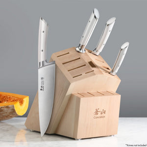 
                  
                    Load image into Gallery viewer, Empty Knife Block, 16-Slot Organizer, Maple, 505583
                  
                