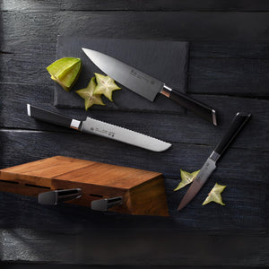 
                  
                    Load image into Gallery viewer, Y2 Series 6-Piece Knife Block Set, Forged German Steel, 59212
                  
                