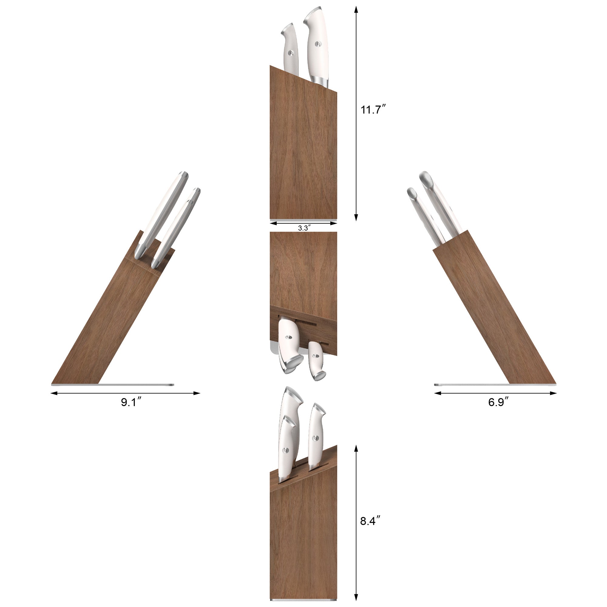 TKSC 4-Piece Knife Block Set, Forged Swedish Powder Steel, Thomas Keller Signature Collection