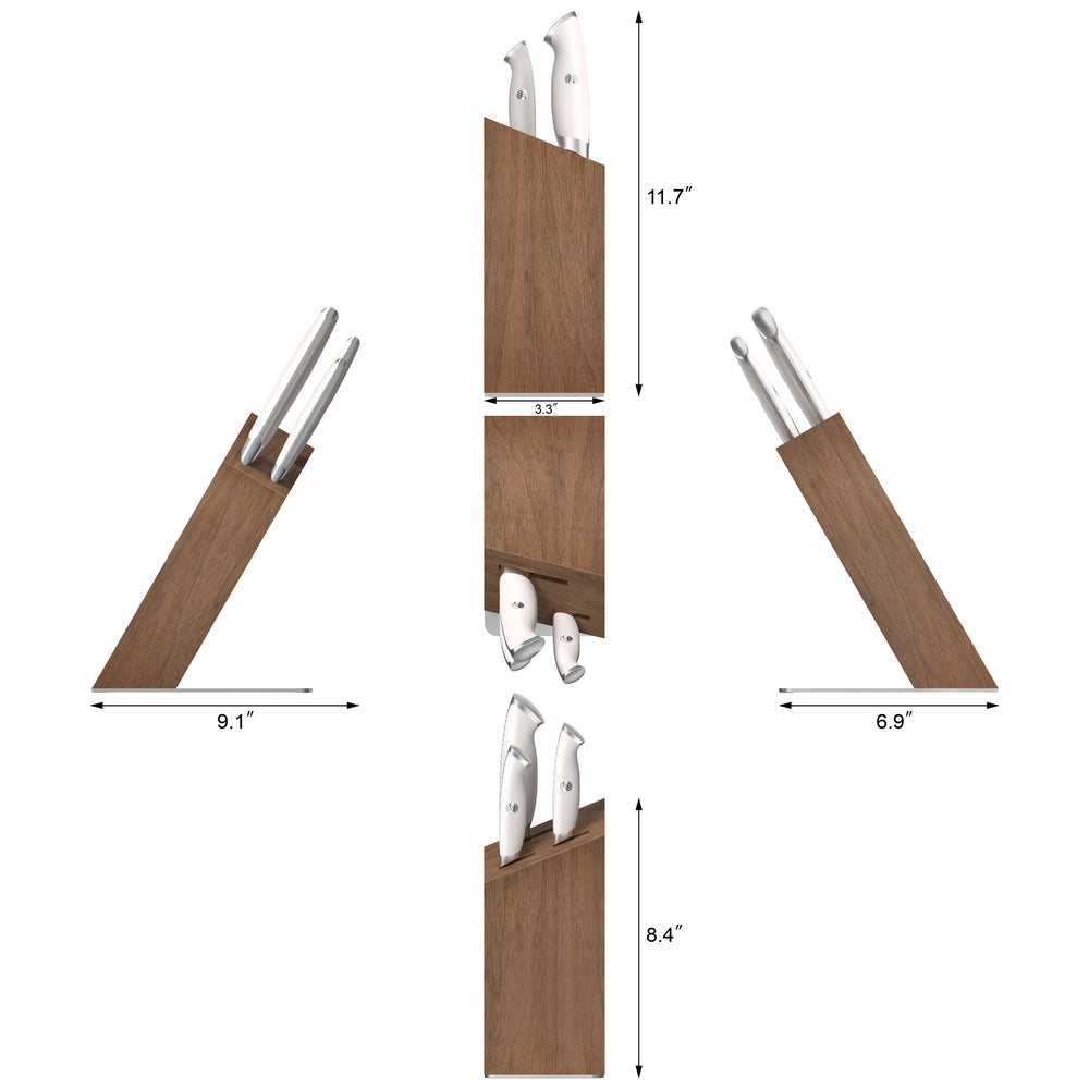 
                  
                    Load image into Gallery viewer, TKSC 4-Piece Knife Block Set, Forged Swedish Powder Steel, Thomas Keller Signature Collection
                  
                