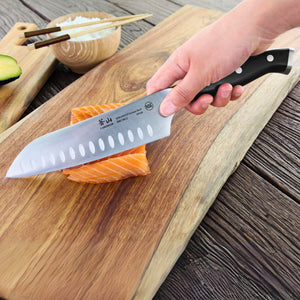 
                  
                    Load image into Gallery viewer, D Series 7-Inch Santoku Knife, Forged German Steel, 59168
                  
                