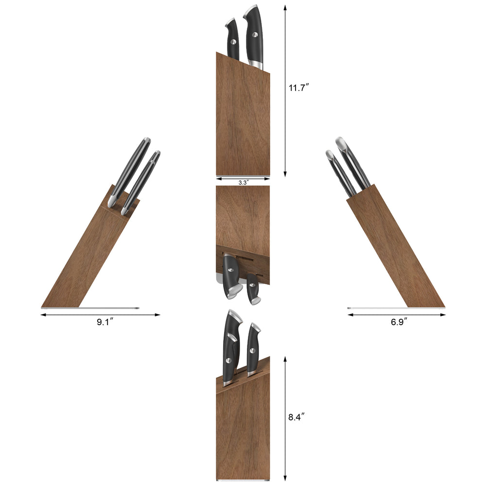 
                  
                    Load image into Gallery viewer, TKSC 4-Piece Knife Block Set, Forged Swedish Powder Steel, Thomas Keller Signature Collection
                  
                