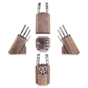 
                  
                    Load image into Gallery viewer, N1 Series 8-Piece Knife Block Set, Walnut, Forged German Steel, 1022612
                  
                