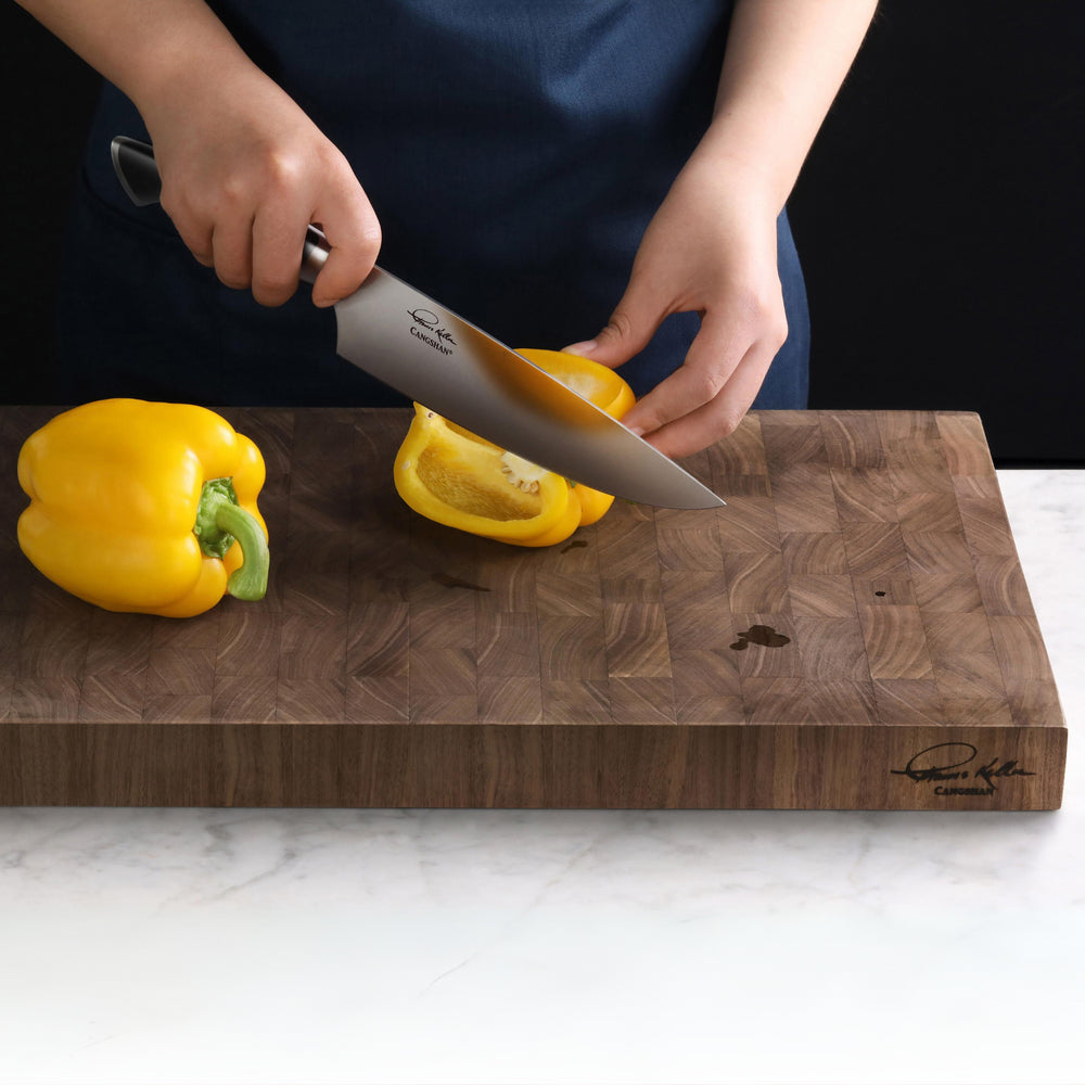 
                  
                    Load image into Gallery viewer, TKSC Walnut End-Grain Cutting Board, 12x18x1.5&amp;quot;, Thomas Keller Signature Collection, 1023763
                  
                