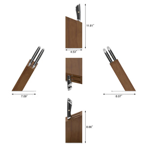 
                  
                    Load image into Gallery viewer, ELBERT Series Cleaver Knife Block Sets, Forged German Steel, Acacia Wood
                  
                