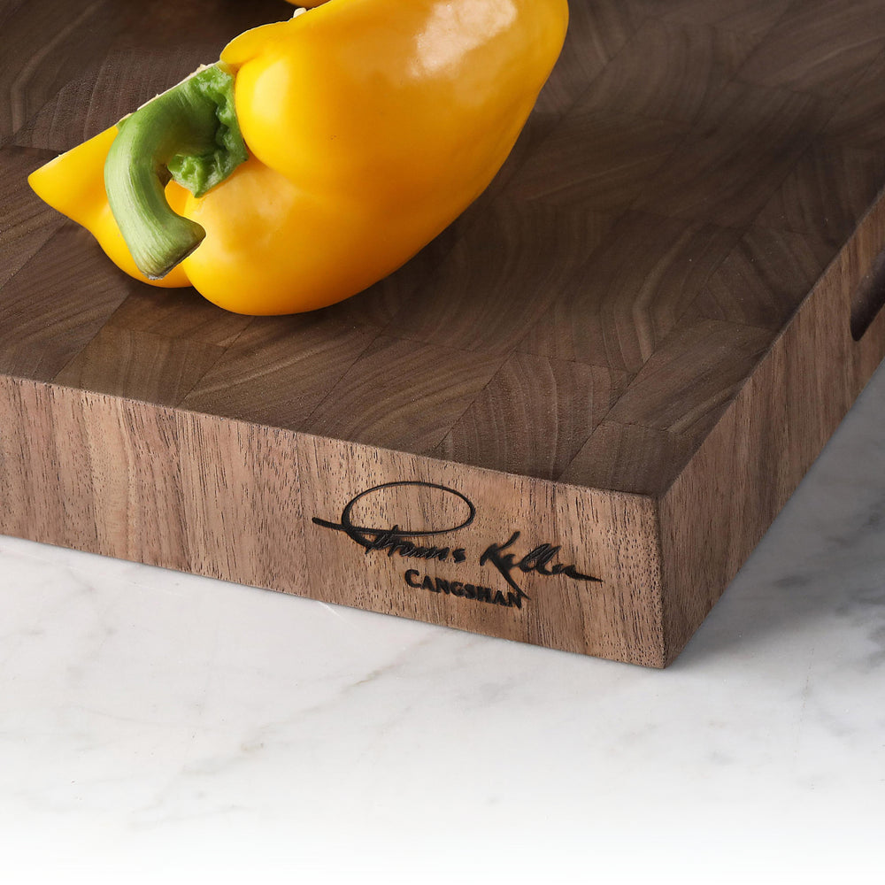 
                  
                    Load image into Gallery viewer, TKSC Walnut End-Grain Cutting Board, 12x18x1.5&amp;quot;, Thomas Keller Signature Collection, 1023763
                  
                