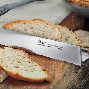 
                  
                    Load image into Gallery viewer, H1 Series 10.25-Inch Bread Knife, Forged German Steel, 59175
                  
                