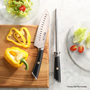 
                  
                    Load image into Gallery viewer, ELBERT Series 7-Inch Santoku Knife, Forged German Steel
                  
                