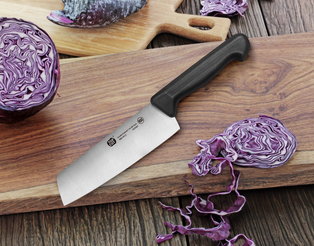 
                  
                    Load image into Gallery viewer, Top Cut P2 Series 7-Inch Nakiri Vegetable Cleaver, Forged Swedish 14C28N Steel, 1022063
                  
                