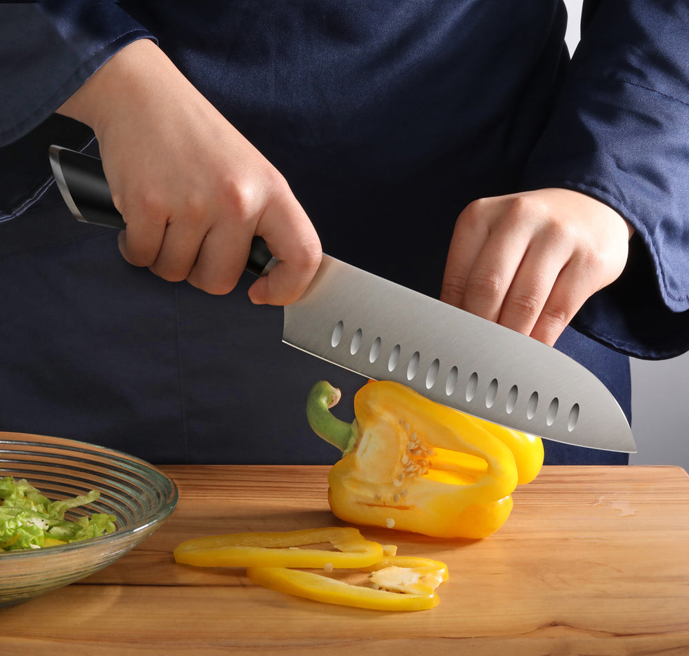 
                  
                    Load image into Gallery viewer, ELBERT Series Cleaver Knife Block Sets, Forged German Steel, Acacia Wood
                  
                