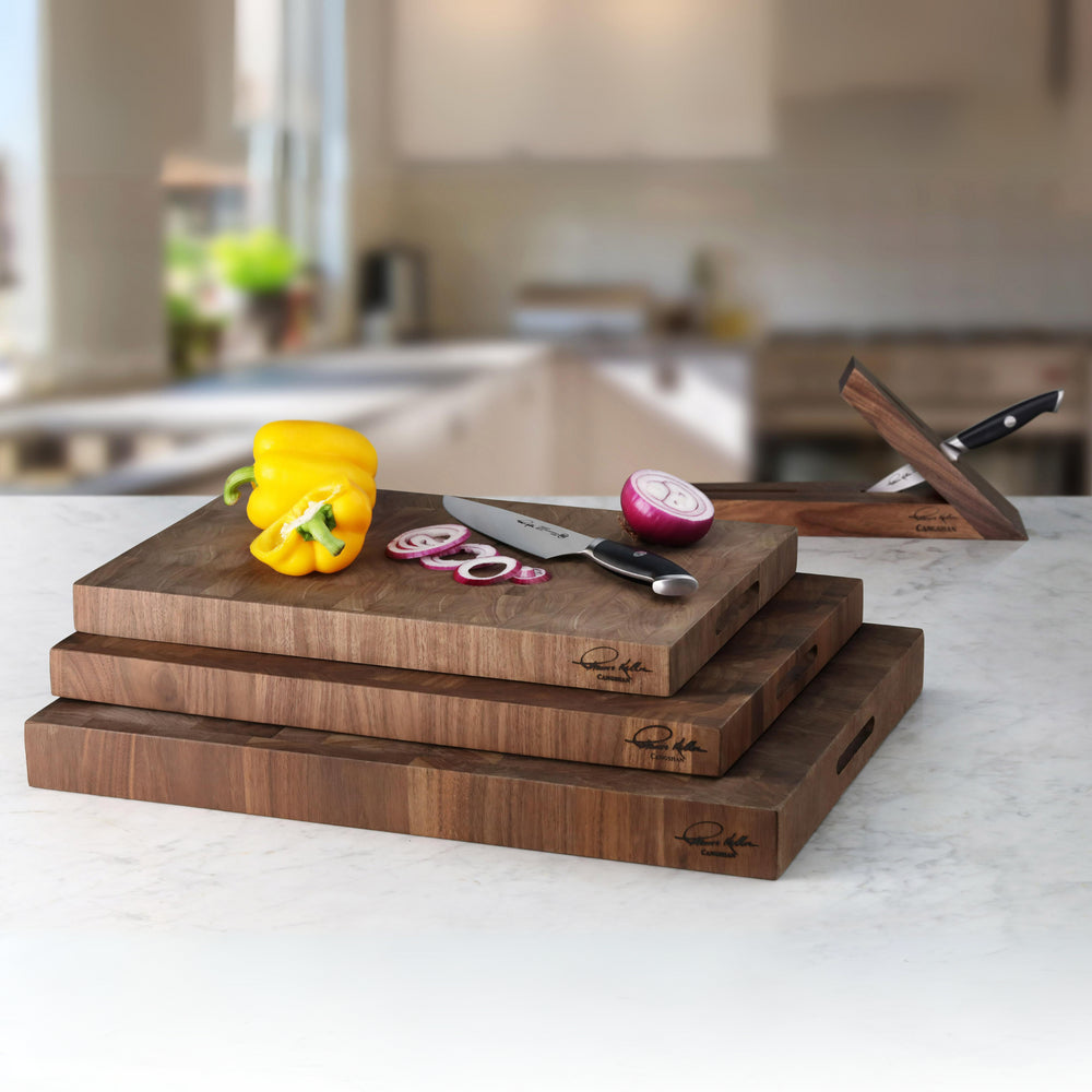 
                  
                    Load image into Gallery viewer, TKSC Walnut End-Grain Cutting Board, 12x18x1.5&amp;quot;, Thomas Keller Signature Collection, 1023763
                  
                