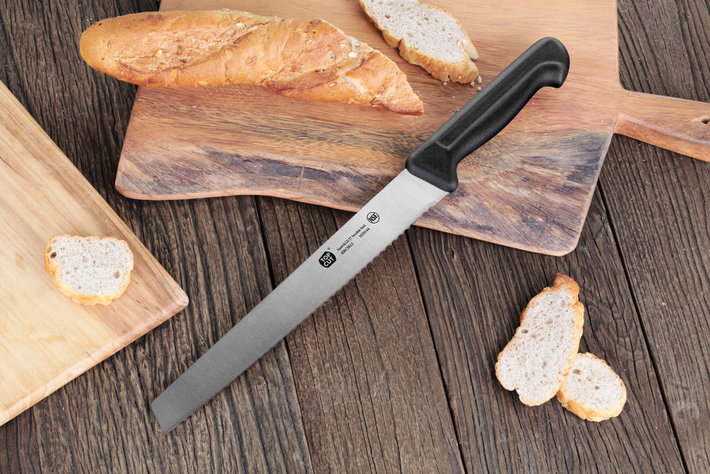 
                  
                    Load image into Gallery viewer, Top Cut P2 Series 10.25-Inch Bread Knife, Swedish 14C28N Steel
                  
                