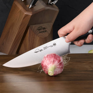 
                  
                    Load image into Gallery viewer, TKSC 8-Inch Chef&amp;#39;s Knife, Forged Swedish Powder Steel, Thomas Keller Signature Collection, Black
                  
                