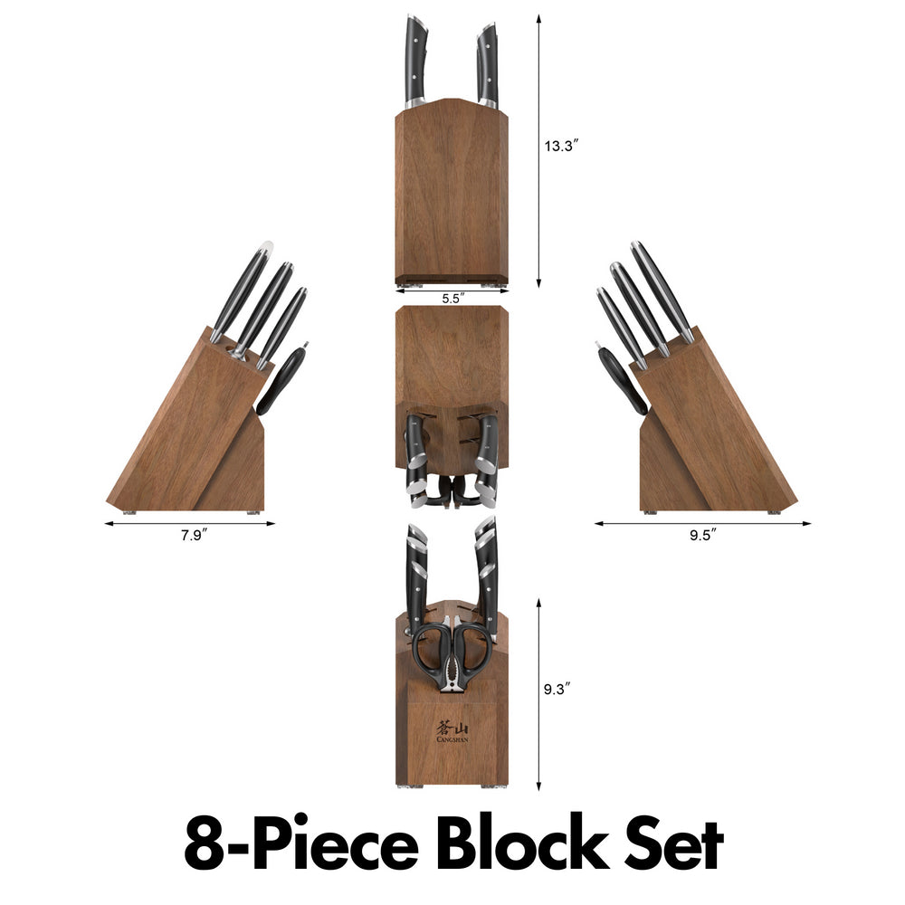 
                  
                    Load image into Gallery viewer, HELENA Series Knife Block Set, Forged German Steel, Acacia Block
                  
                