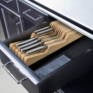 
                  
                    Load image into Gallery viewer, SANFORD Series 7-Piece Knife In Drawer Set, Forged German Steel, Bamboo Tray, 1027167
                  
                