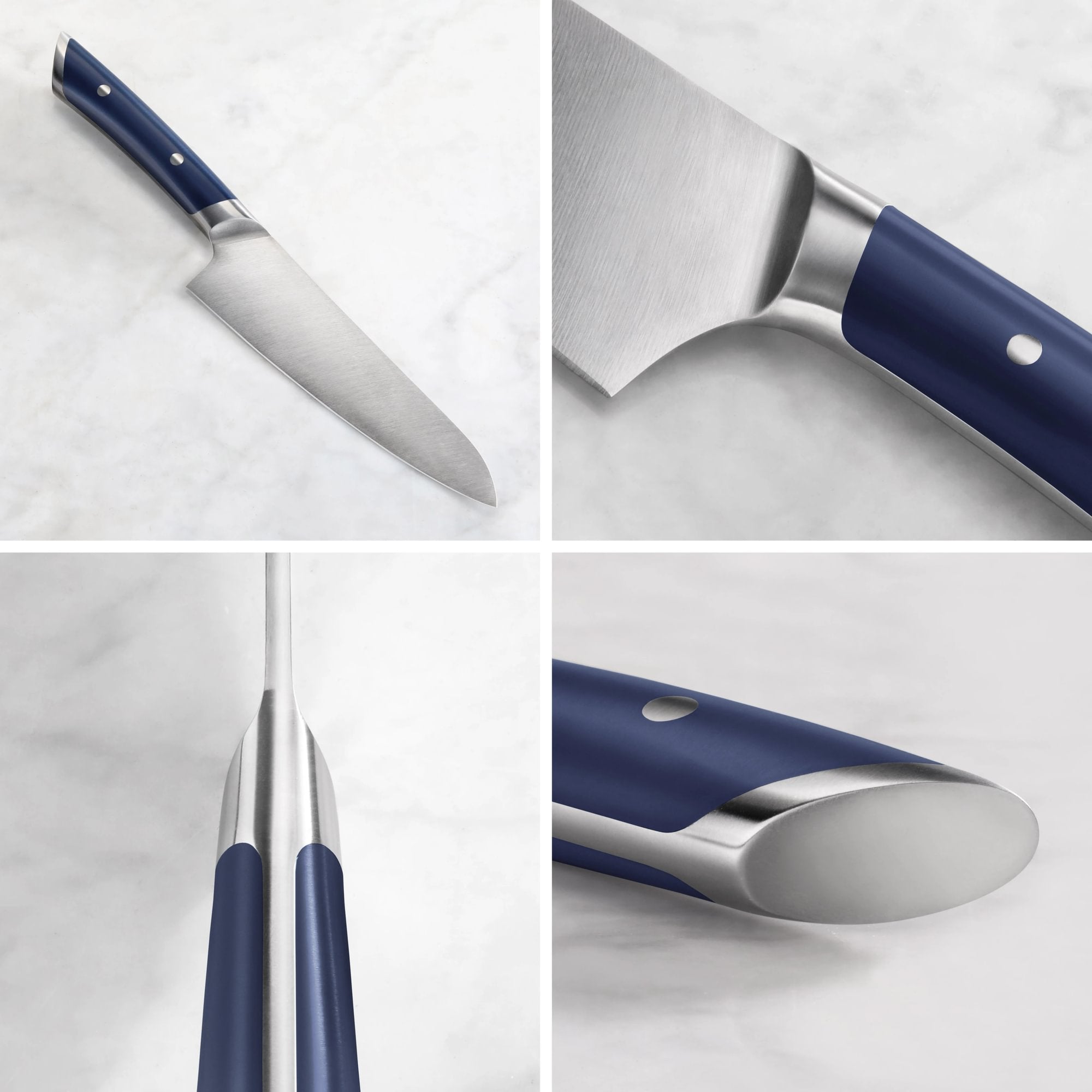 HELENA Series Limited Edition 8-inch Chef's Knife, Swedish 10C28Mo2 Steel, Navy Blue