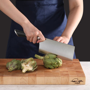 
                  
                    Load image into Gallery viewer, ELBERT Series Cleaver Knife Block Sets, Forged German Steel, Acacia Wood
                  
                