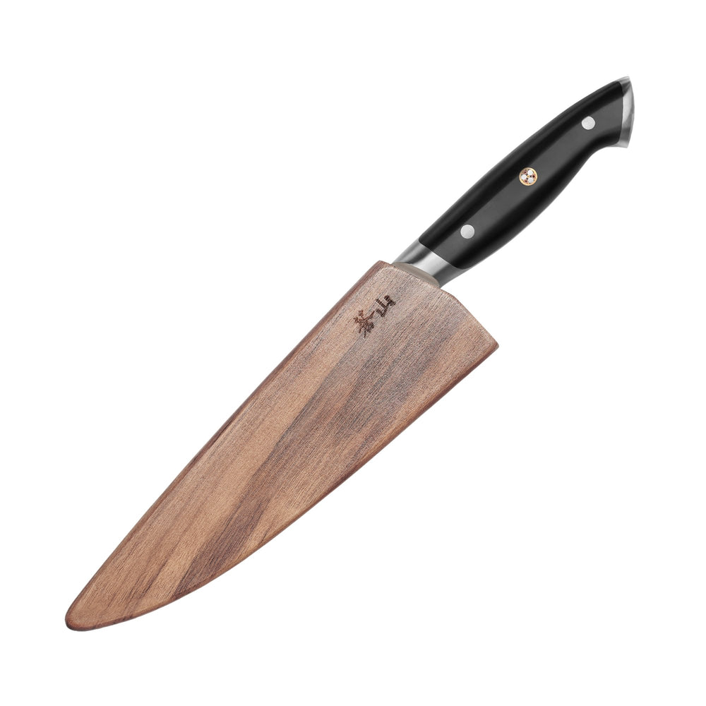 
                  
                    Load image into Gallery viewer, Z Series 8-Inch Forged Chef Knife with Walnut Sheath, Forged German Steel, 62731
                  
                