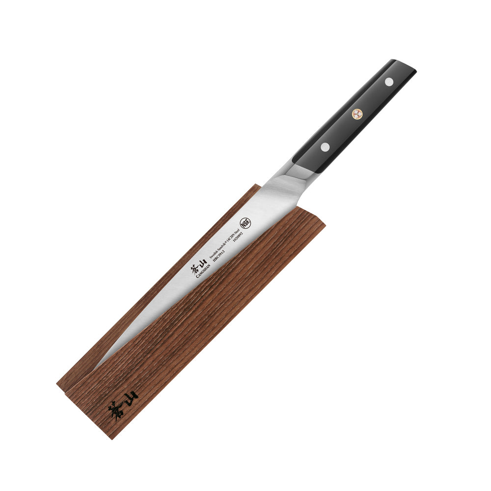 
                  
                    Load image into Gallery viewer, TC Series 8-Inch Chef Knife with Ash Wood Sheath, Forged Swedish 14C28N Steel, 1020908
                  
                