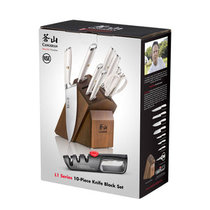 
                  
                    Load image into Gallery viewer, L1 Series 10-Piece Knife Block Set, Forged German Steel, 1027532
                  
                