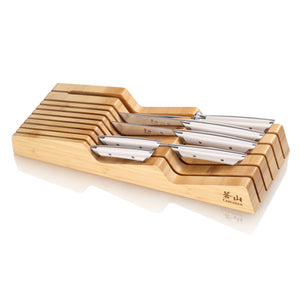 
                  
                    Load image into Gallery viewer, HELENA Series 7-Piece In-Drawer Knife Set, Forged German Steel, Bamboo Tray
                  
                