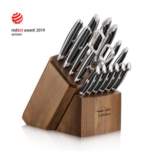 
                  
                    Load image into Gallery viewer, TKSC 17-Piece Knife Block Set, Forged Swedish Powder Steel, Thomas Keller Signature Collection, Black, 1024715
                  
                