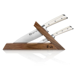 
                  
                    Load image into Gallery viewer, S1 Series 3-Piece TAI Knife Block Set, Forged German Steel, Walnut Block, 1026023
                  
                