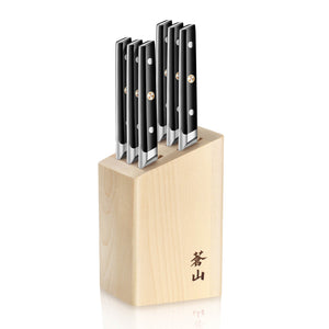 
                  
                    Load image into Gallery viewer, TC Series 6-Piece Steak Knife Block Set, Forged Swedish 14C28N Steel
                  
                