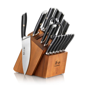 
                  
                    Load image into Gallery viewer, L &amp;amp; L1 Series 17-Piece Knife Set, Forged German Steel
                  
                