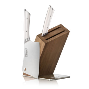 
                  
                    Load image into Gallery viewer, HELENA Series Cleaver Knife Block Set, Forged German Steel, HUA Acacia Block
                  
                