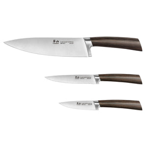 
                  
                    Load image into Gallery viewer, A Series 3-Piece Starter Knife Set, Forged Swedish Steel, 61901
                  
                